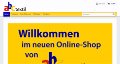 Desktop Screenshot of abc-textil.de