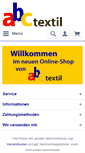 Mobile Screenshot of abc-textil.de