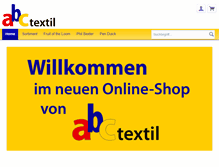 Tablet Screenshot of abc-textil.de